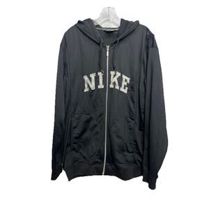 Vintage Nike full zip GRAY track big spellout JACKET size XL